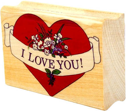 i love you heart. I Love You! painted on wood
